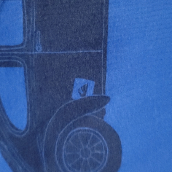 Gently Loved short t-shirt by Quiksilver blue with Volkswagen beach bug large Y - Picture 4 of 6